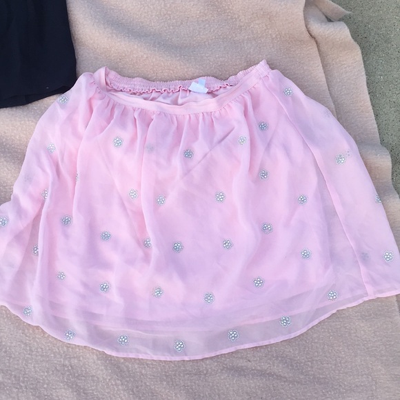 Pink Beaded Skirt - Picture 1 of 2